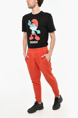 Joggers in Cotone Effetto Vintage 