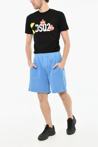 Shorts in Cotone a Tinta unita