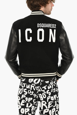 Suede Jacket with Contrast Details