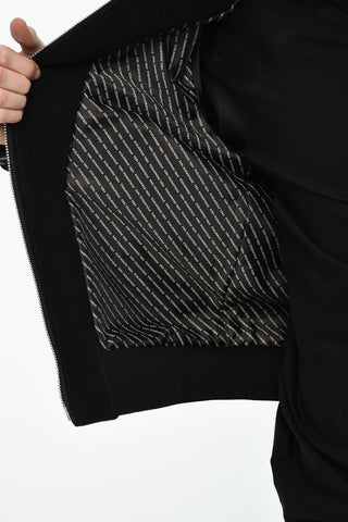 Suede Jacket with Contrast Details