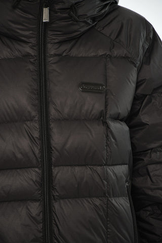 Daunenjacke aus Nylon mit Karo-Ripstop