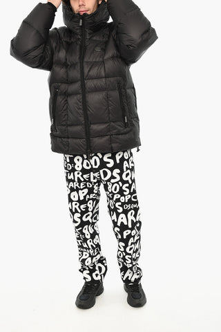 Daunenjacke aus Nylon mit Karo-Ripstop