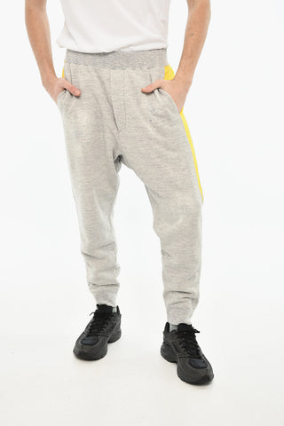 Baumwoll-Joggers mit kontrastierendem Seitenstreifen