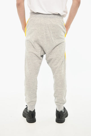Baumwoll-Joggers mit kontrastierendem Seitenstreifen