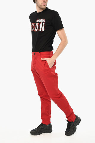 Chinohose aus Baumwollgabardine