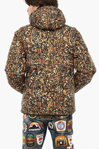 K-WAY Piumino Reversibile a Motivo Floreale