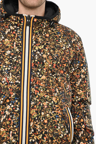 K-WAY Piumino Reversibile a Motivo Floreale
