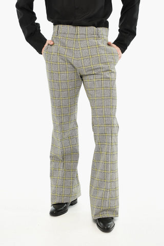 Pantaloni BOB FIT A Quadri District  con Passanti