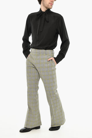 Pantaloni BOB FIT A Quadri District  con Passanti