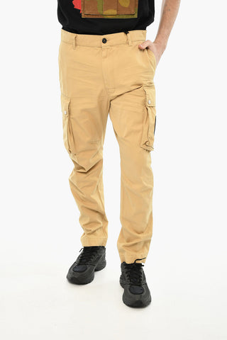 Pantaloni SEXY Cargo in Cotone con Bottoni Logati