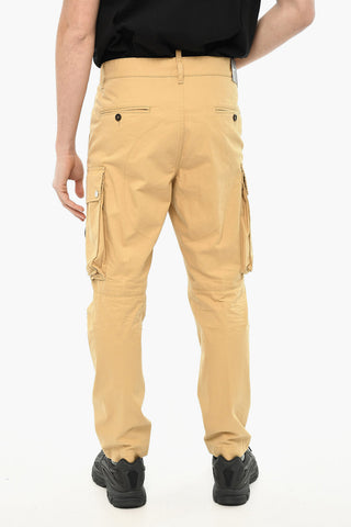 Pantaloni SEXY Cargo in Cotone con Bottoni Logati