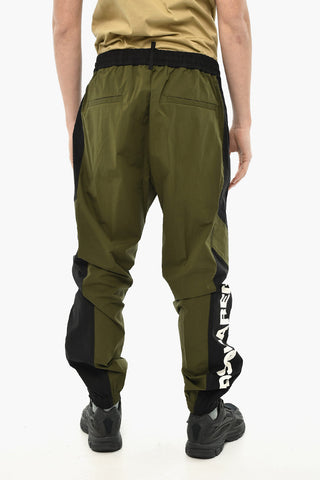 Two-Tone Joggers with Elastic Waistband