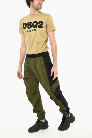 Two-Tone Joggers with Elastic Waistband