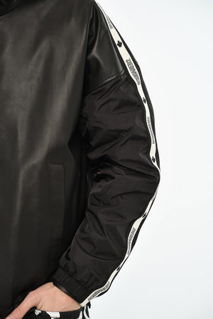 Leather Jacket With Hood