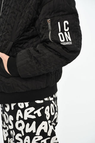 Gesteppter Nylon-Bomber