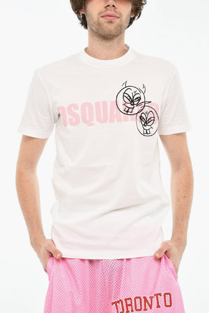 Rundhals-T-Shirt Aus Baumwolle Mit Logo