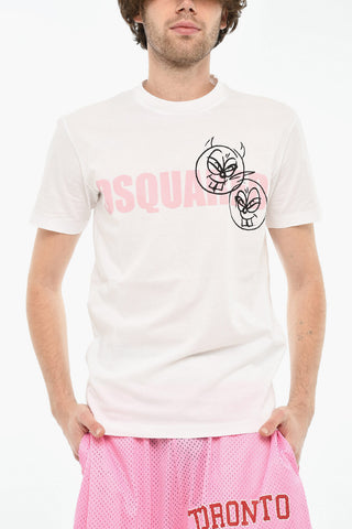 Rundhals-T-Shirt Aus Baumwolle Mit Logo