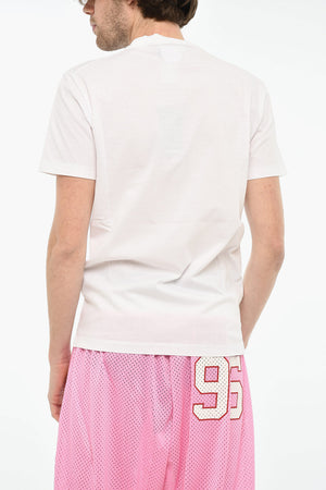 Cotton Crewneck T-Shirt With Logo