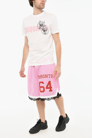 Cotton Crewneck T-Shirt With Logo