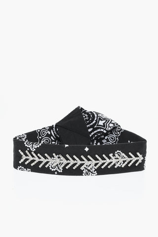Paisley Pattern Bandana with Strass Detail