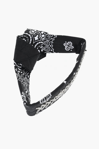 Paisley Pattern Bandana with Strass Detail
