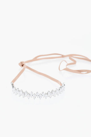 Schnür-Choker aus Leder mit Strass
