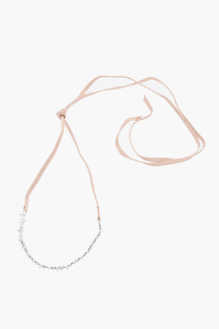 Schnür-Choker aus Leder mit Strass