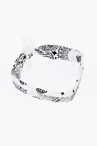 Paisley Pattern Bandana with Strass Detail