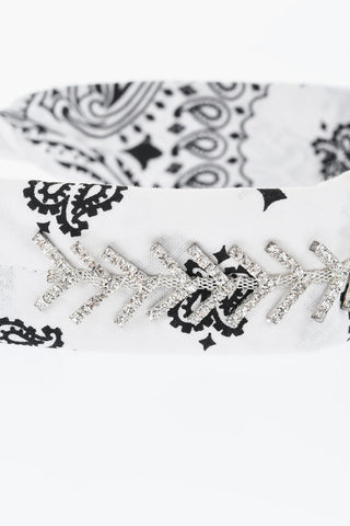 Bandana mit Paisley-Motiv und Strass-Detail