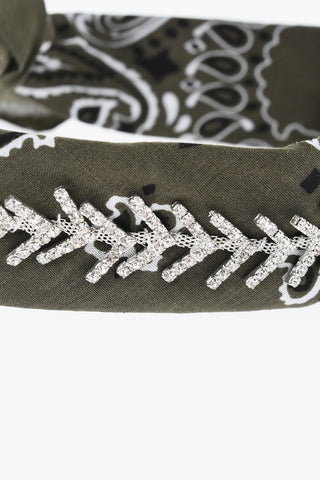 Paisley Bandana with Strass Detail