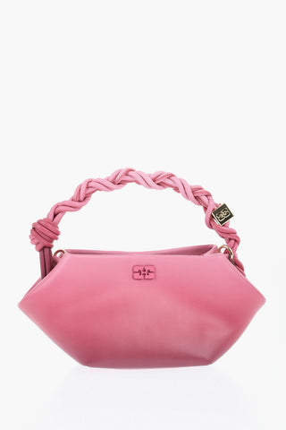 Degradè Leather Handbag with Removable Shoulder Strap