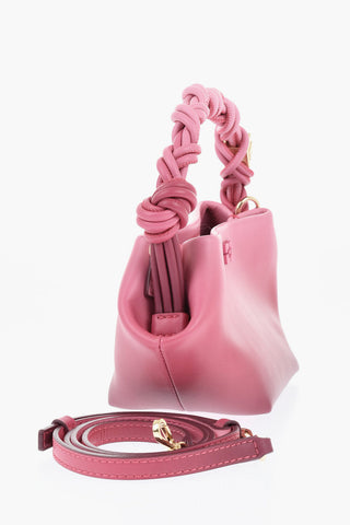 Degradè Leather Handbag with Removable Shoulder Strap