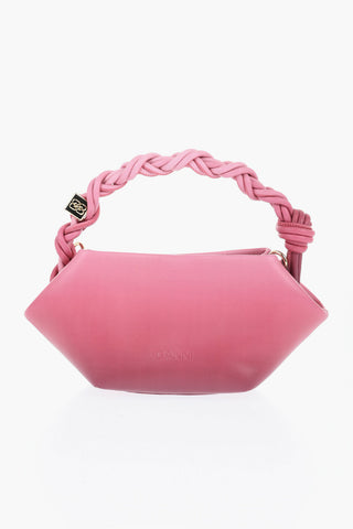 Degradè Leather Handbag with Removable Shoulder Strap