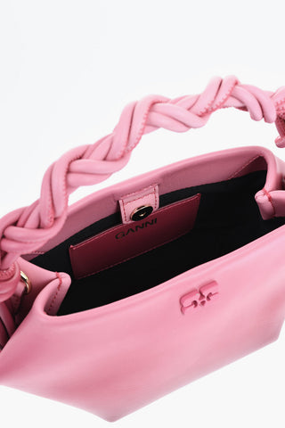 Degradè Leather Handbag with Removable Shoulder Strap
