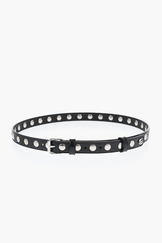 Studded Leather Belt 20mm