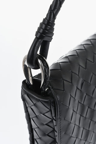 Braided Leather Solid Color Crossbody Bag
