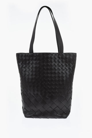 Maxi Woven Leather Tote Bag