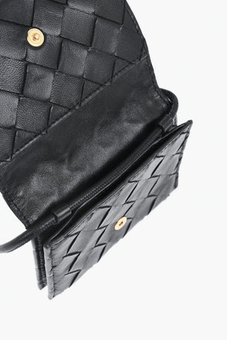 Braided Leather Neck Card Holder