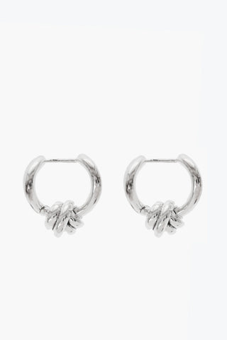 Silver Knot Earrings