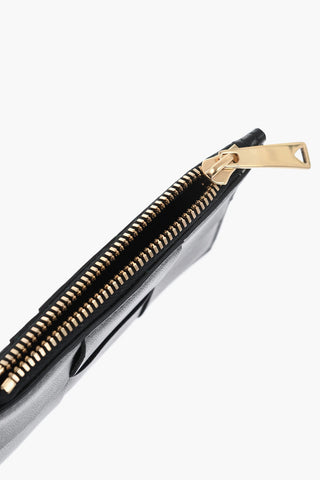 Braided Leather Card Holder With Zip