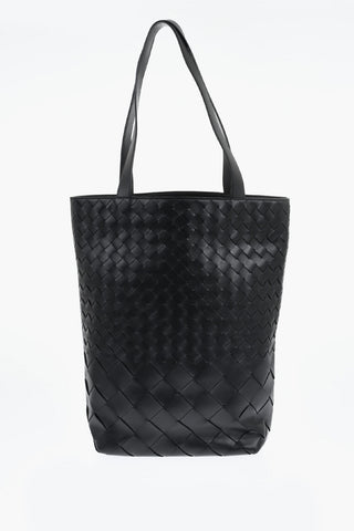 Maxi Borsa Tote In Pelle Intrecciata