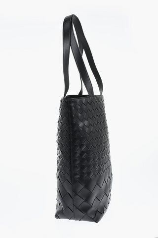 Maxi Borsa Tote In Pelle Intrecciata