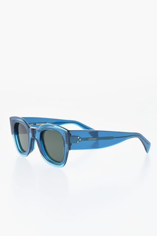 Solid-Color Sunglasses with Semi-Transparent Frame