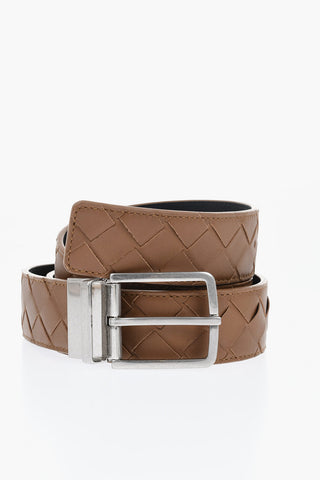 Reversible Braided Leather Belt 40mm