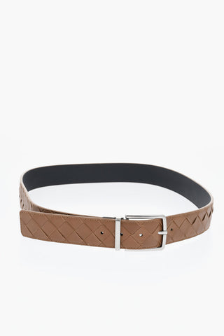 Reversible Braided Leather Belt 40mm