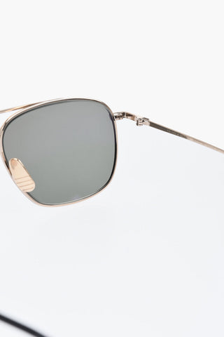 Occhiali da Sole Aviator con Montatura in Metallo