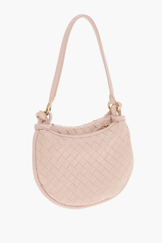 Borsa a Spalla In Pelle Intrecciata