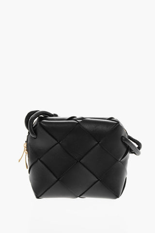 Woven Leather Mini Shoulder Bag