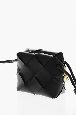 Woven Leather Mini Shoulder Bag