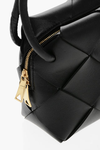 Woven Leather Mini Shoulder Bag